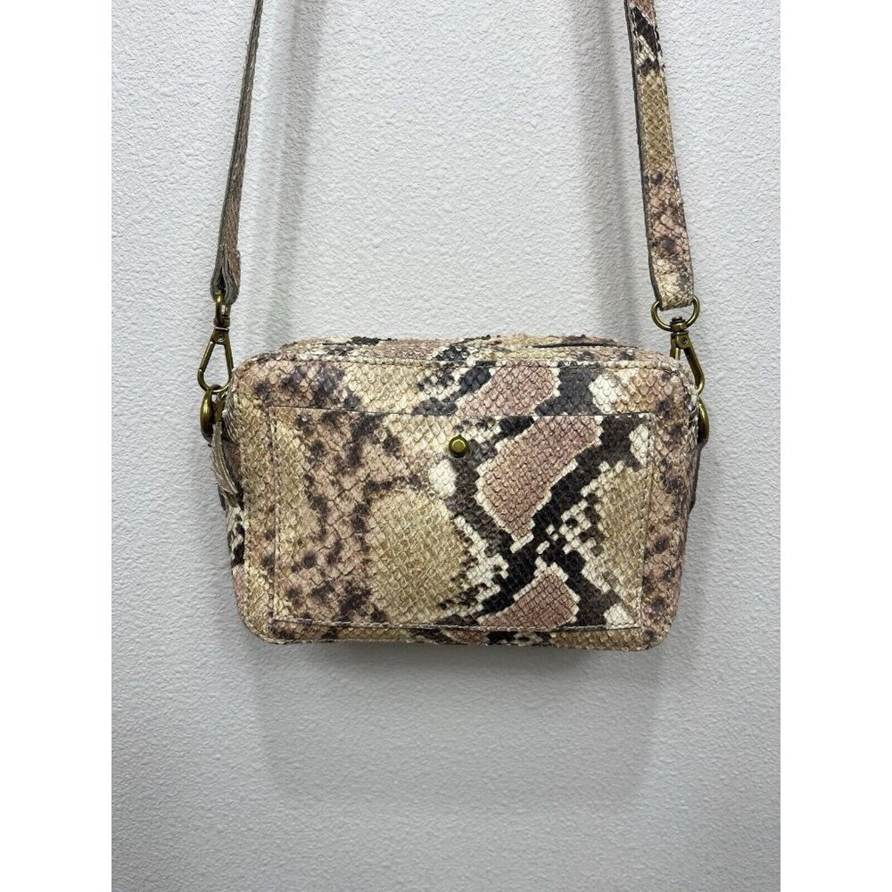 MADEWELL The Transport Camera Bag: Snake Embossed Edition Crossbody Purse